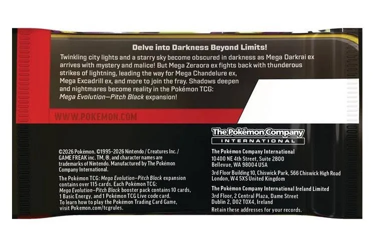 1x Pitch Black Booster Pack
